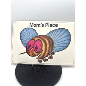 Moppet Mats 1975 Moms Placemat Made In The USA Turtle Colorful 70s